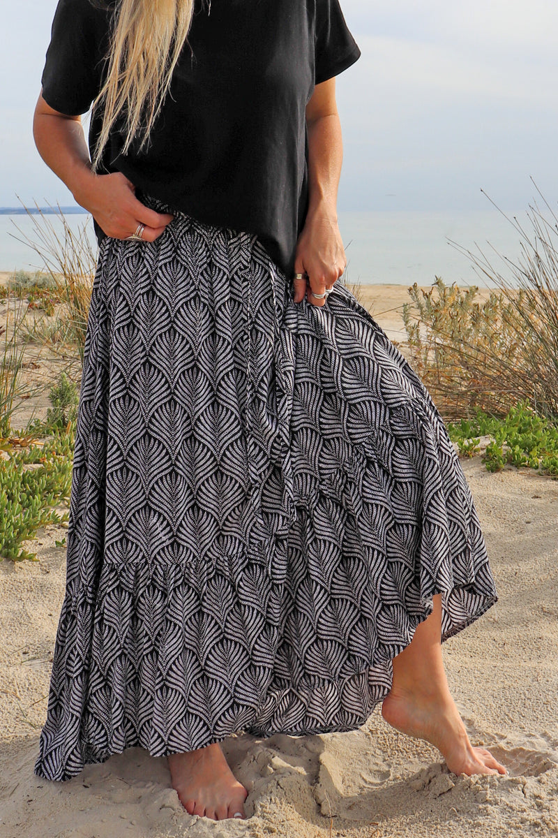 Laguna Skirt BLACK FERN